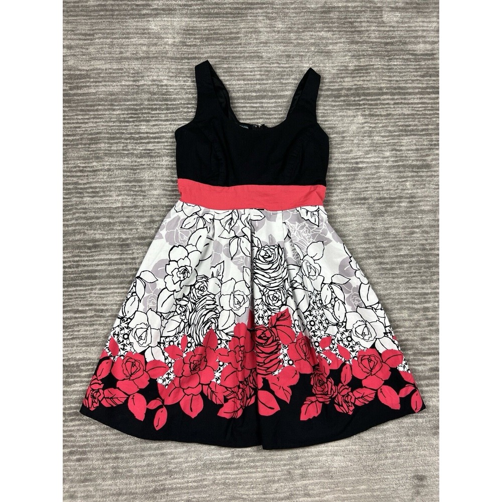 Maurices Dress Womens 11/12 Multicolor Floral Sleeveless Knee Length‎ Casual